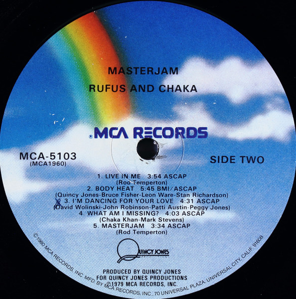 Rufus & Chaka Khan - Masterjam | MCA Records (MCA-5103) - 4 Rufus & Chaka Khan - Masterjam | MCA Records (MCA-5103) - 4