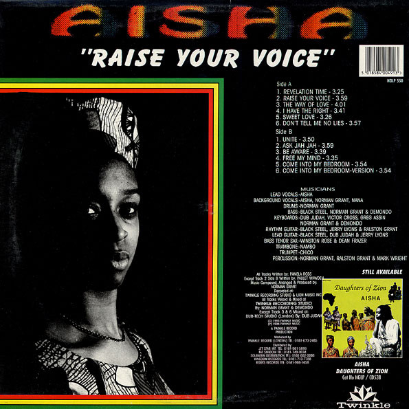 Aisha - Raise Your Voice | Twinkle Music (NGLP 550) - 2 Aisha - Raise Your Voice | Twinkle Music (NGLP 550) - 2