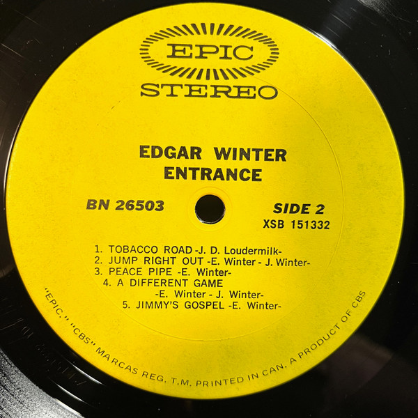 Edgar Winter - Entrance | Epic (BN 26503) - 4 Edgar Winter - Entrance | Epic (BN 26503) - 4