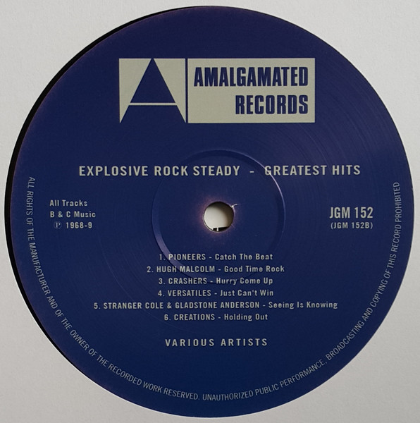 Various - Explosive Rock Steady - Greatest Hits | Amalgamated Records (JGM 152) - 4
