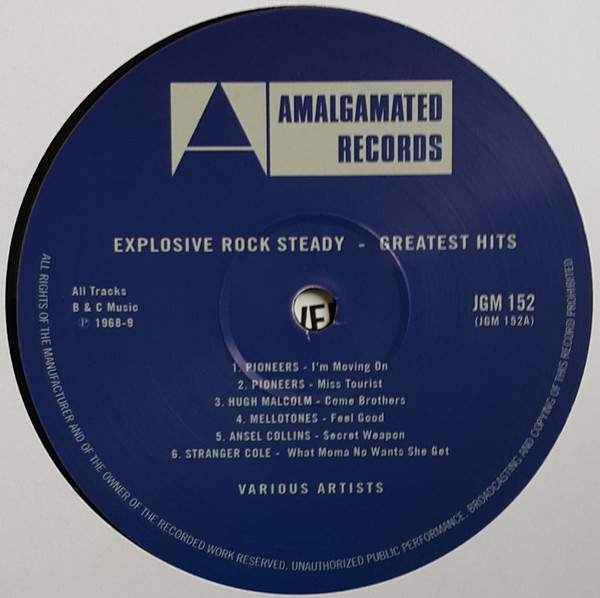 Various - Explosive Rock Steady - Greatest Hits | Amalgamated Records (JGM 152) - 3
