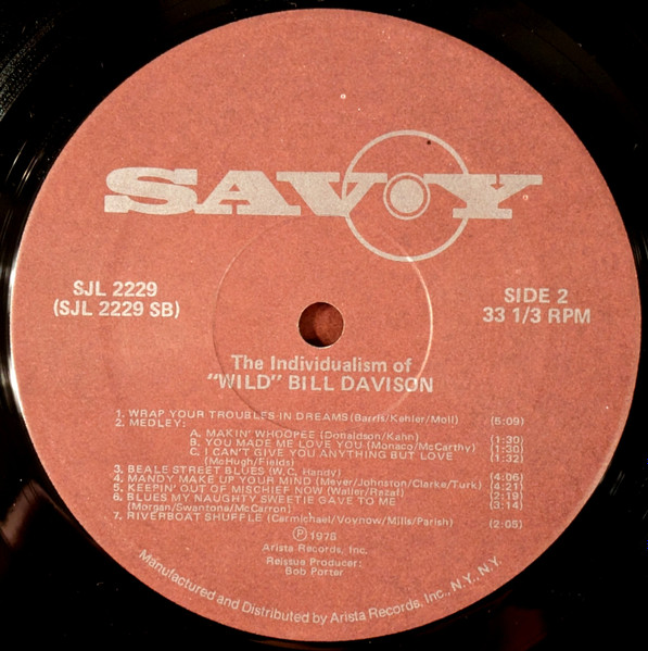 Wild Bill Davison - The Individualism Of Wild Bill Davison | Savoy Records (SJL 2229) - 4 Wild Bill Davison - The Individualism Of Wild Bill Davison | Savoy Records (SJL 2229) - 4