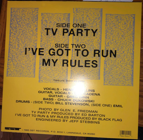 Black Flag - TV Party [Vinyl] | SST Records (SST 012) - 2
