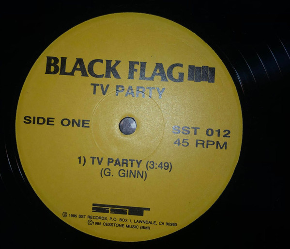 Black Flag - TV Party [Vinyl] | SST Records (SST 012) - 4