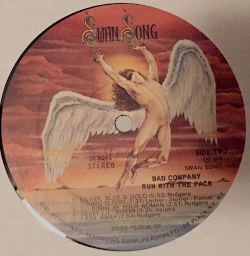 Bad Company - Run With The Pack | Swan Song (SS 8503) - 4 Bad Company - Run With The Pack | Swan Song (SS 8503) - 4
