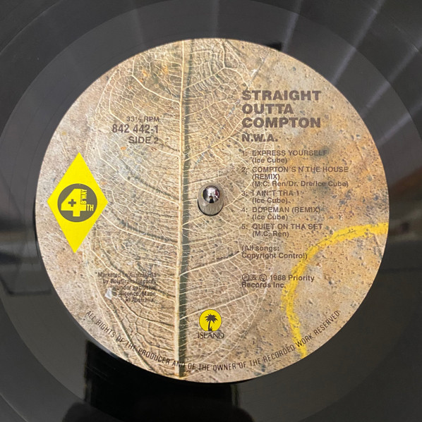 N.W.A. - Straight Outta Compton | 4th & Broadway (842 442-1) - 3