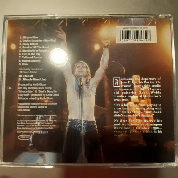Ozzy Osbourne - No Rest For The Wicked | Epic (502046 2) - 3