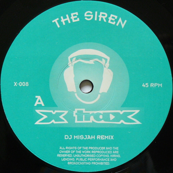 Vinny Vincent & Harry Hash - The Siren | X-Trax (X-008) - 3