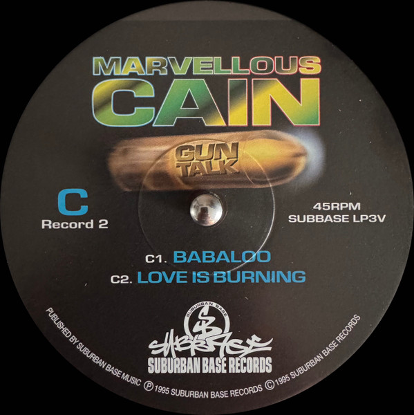 Marvellous Cain - Gun Talk | Suburban Base Records (SUBBASELP3V) - 4
