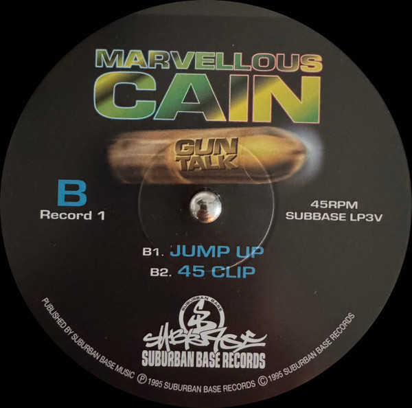 Marvellous Cain - Gun Talk | Suburban Base Records (SUBBASELP3V) - 3