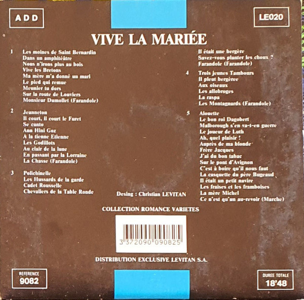 Various - Vive La Mariée - Les Plus Belles Marches Et Farandoles | Romance Variétés (9082) - 2 Various - Vive La Mariée - Les Plus Belles Marches Et Farandoles | Romance Variétés (9082) - 2