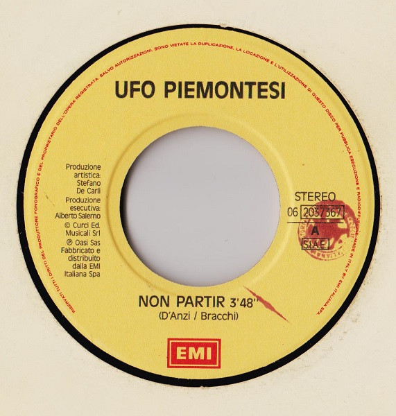 Ufo Piemontesi - Non Partir | EMI (06 2037367) - 3