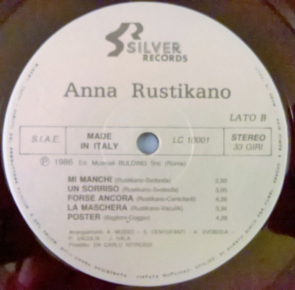 Anna Rusticano - Protagonista | Silver Records (LC 10001) - 4 Anna Rusticano - Protagonista | Silver Records (LC 10001) - 4