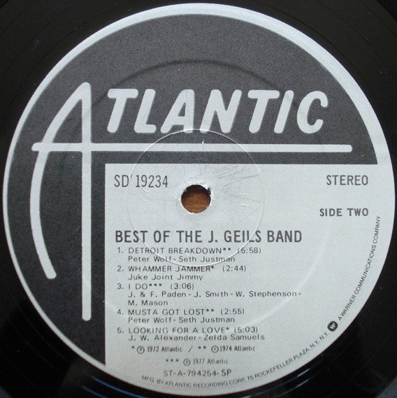 The J. Geils Band - Best Of The J. Geils Band | Atlantic (SD 19234) - 4 The J. Geils Band - Best Of The J. Geils Band | Atlantic (SD 19234) - 4