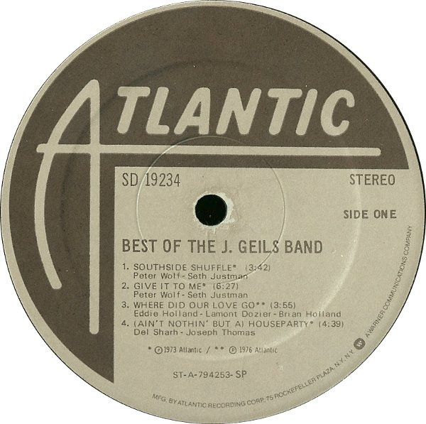 The J. Geils Band - Best Of The J. Geils Band | Atlantic (SD 19234) - 3 The J. Geils Band - Best Of The J. Geils Band | Atlantic (SD 19234) - 3