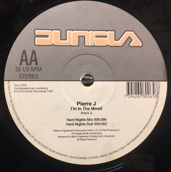 Pierre J - I'm In The Mood | Dunkla Quality Recordings (Dun12006) - 2 Pierre J - I'm In The Mood | Dunkla Quality Recordings (Dun12006) - 2
