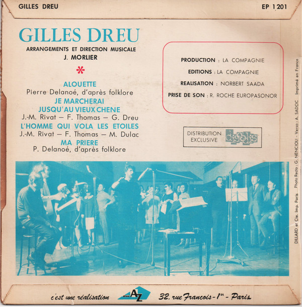 Gilles Dreu - Alouette | Disc'Az (EP 1201)