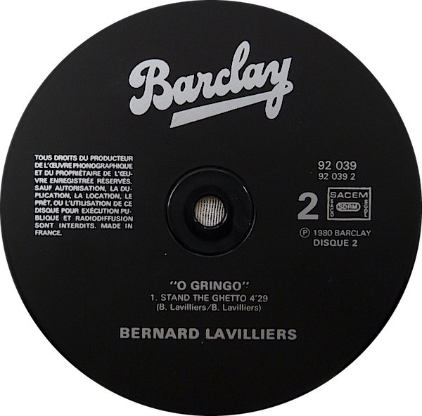 Bernard Lavilliers - O Gringo | Barclay (92 038/39) - 4