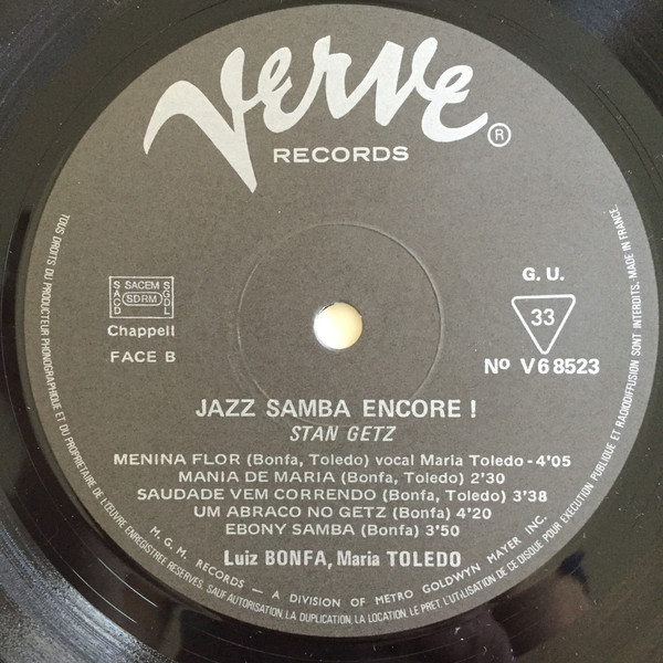 Stan Getz / Luiz Bonfá - Jazz Samba Encore! | Verve Records (V6-8523) - 4 Stan Getz / Luiz Bonfá - Jazz Samba Encore! | Verve Records (V6-8523) - 4