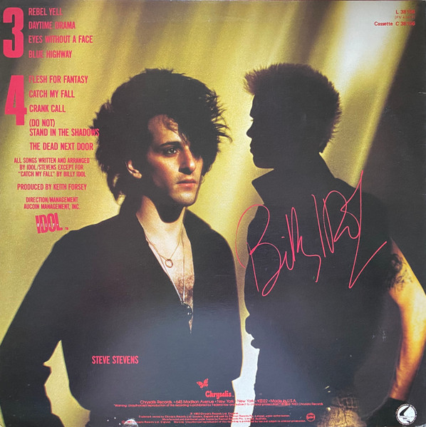 Billy Idol - Rebel Yell | Chrysalis (L 38156) - 2