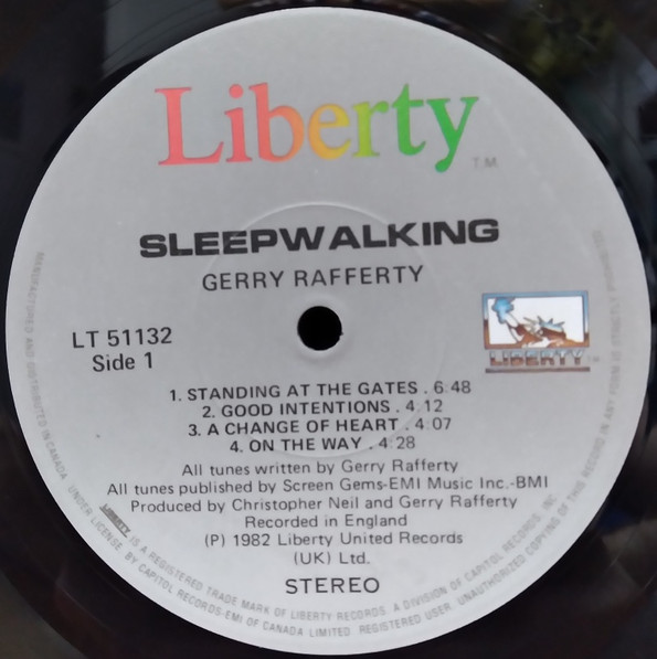 Gerry Rafferty - Sleepwalking | Liberty (LT-51132) - 2 Gerry Rafferty - Sleepwalking | Liberty (LT-51132) - 2