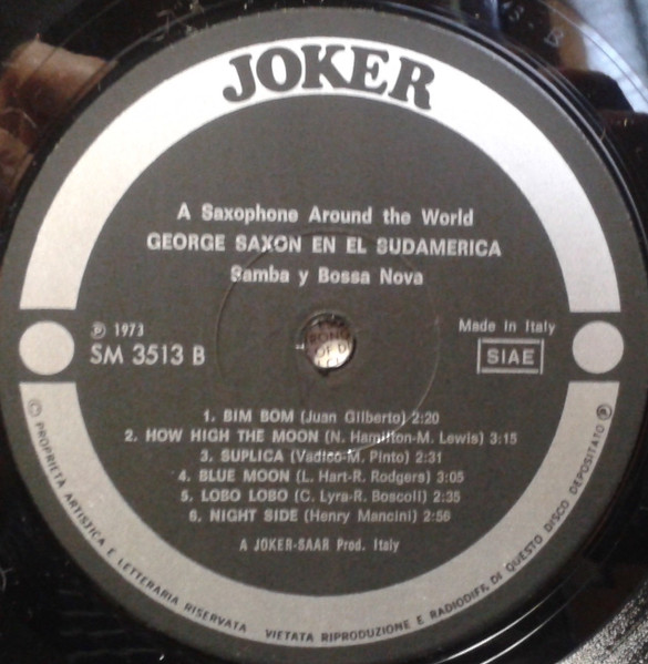 George Saxon - In South America (Samba & Bossa Nova) | Joker (SM 3513) - 4 George Saxon - In South America (Samba & Bossa Nova) | Joker (SM 3513) - 4