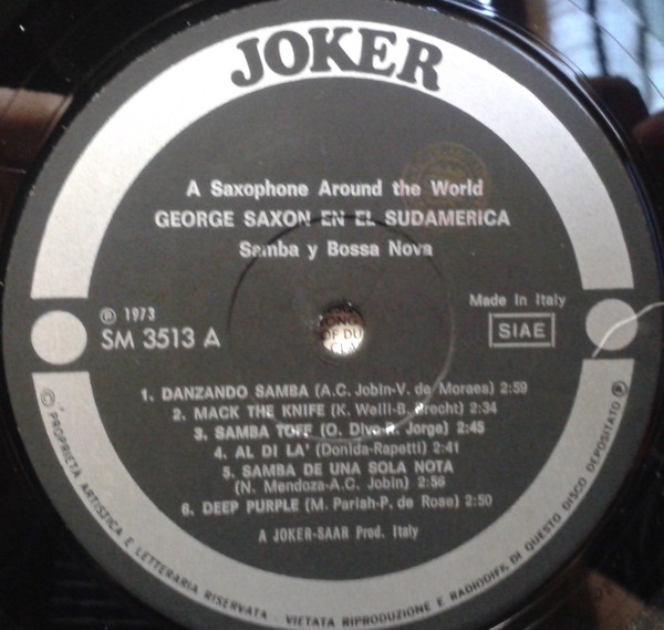George Saxon - In South America (Samba & Bossa Nova) | Joker (SM 3513) - 3 George Saxon - In South America (Samba & Bossa Nova) | Joker (SM 3513) - 3