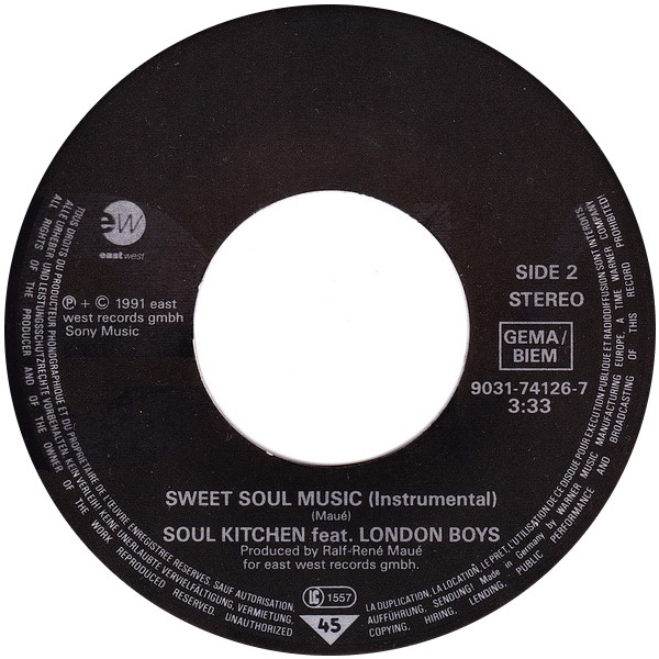 Soul Kitchen Featuring London Boys - Sweet Soul Music | EastWest (9031-74126-7) - 4