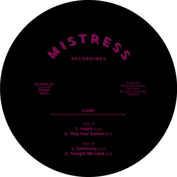 Lando - Hutch | Mistress Recordings (HU-MR10-SH)