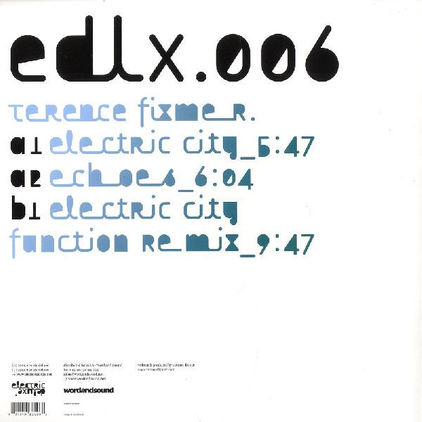 Terence Fixmer - Electric City | Electric Deluxe (EDLX.006) - 3