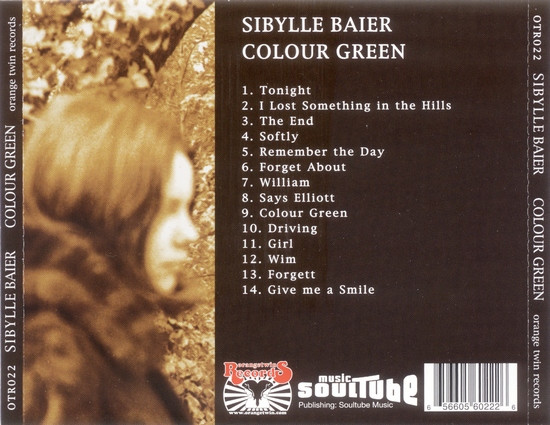 Sibylle Baier - Colour Green | Orange Twin Records (OTR022) - 2 Sibylle Baier - Colour Green | Orange Twin Records (OTR022) - 2