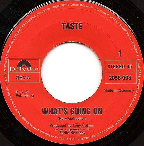 Taste - What's Going On | Polydor (2058 008) - 3