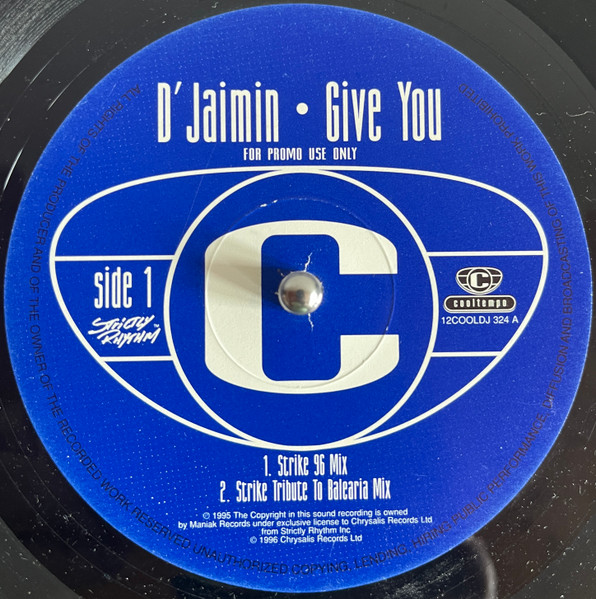 Djaimin - Give You | Cooltempo (12COOLDJ 324)