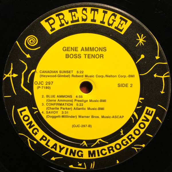Gene Ammons - Boss Tenor | Original Jazz Classics (OJC-297) Gene Ammons - Boss Tenor | Original Jazz Classics (OJC-297)