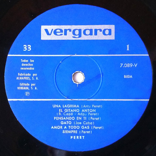 Peret - Peret | Vergara (7.089-V) - 2