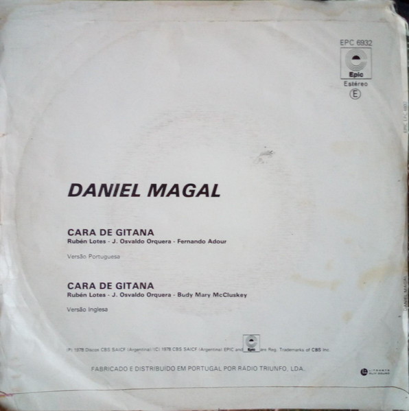 Daniel Magal - Cara De Gitana | Epic (EPC 6932) - 2