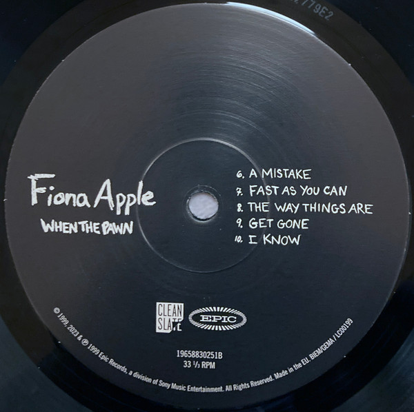 Fiona Apple - When The Pawn | Clean Slate (19658830251) - 3