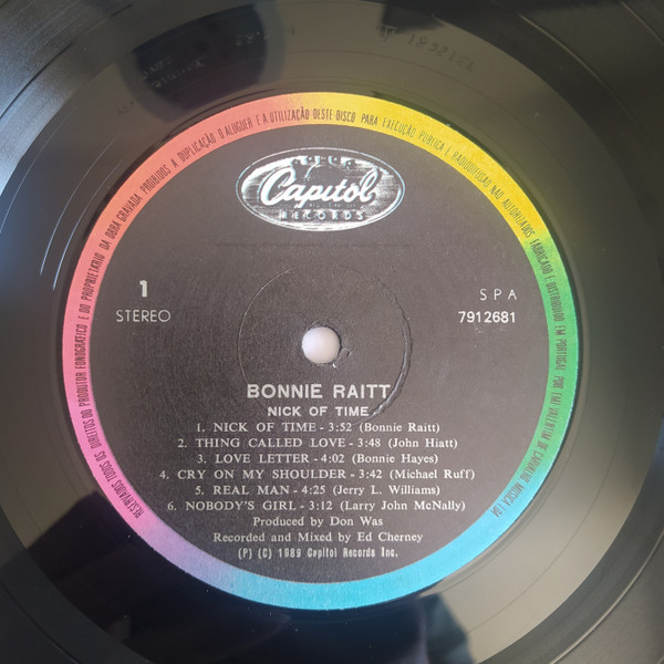 Bonnie Raitt - Nick Of Time | Capitol Records (7912681) - 3