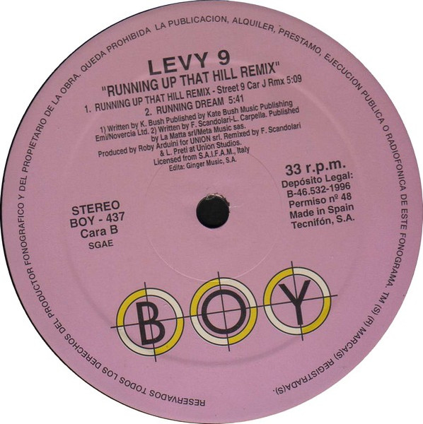 Levy 9 - Running Up That Hill (Remix) | Boy Records (BOY-437) - 4 Levy 9 - Running Up That Hill (Remix) | Boy Records (BOY-437) - 4