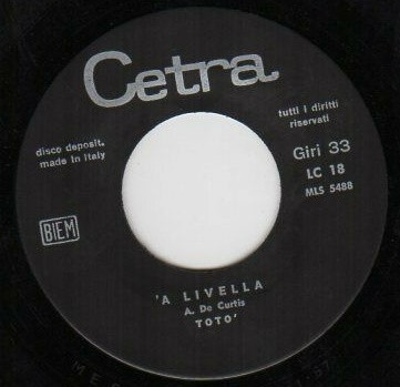 Totò - 'A Livella / Pasquale | Cetra (LC 18) - 3