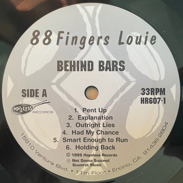 88 Fingers Louie - Behind Bars - Vinilo | Hopeless Records (HR607-1) - 3