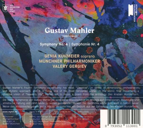 Gustav Mahler , Genia Kühmeier , Valery Gergiev , Münchner Philharmoniker - Symphony No. 4 | Münchner Philharmoniker (MPHIL0005) - 2