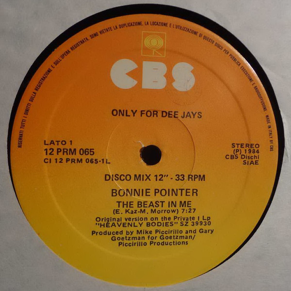 Various - Only For Dee Jays | CBS (12 PRM 065) - main Various - Only For Dee Jays | CBS (12 PRM 065) - main