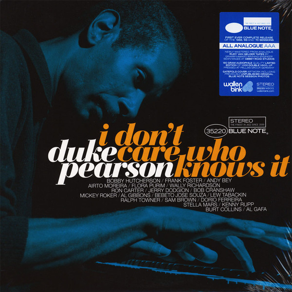 Duke Pearson - I Don't Care Who Knows It | WallenBink (WB001) - main Duke Pearson - I Don't Care Who Knows It | WallenBink (WB001) - main