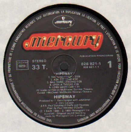 Hipsway - Hipsway | Mercury (826 821-1) - 2