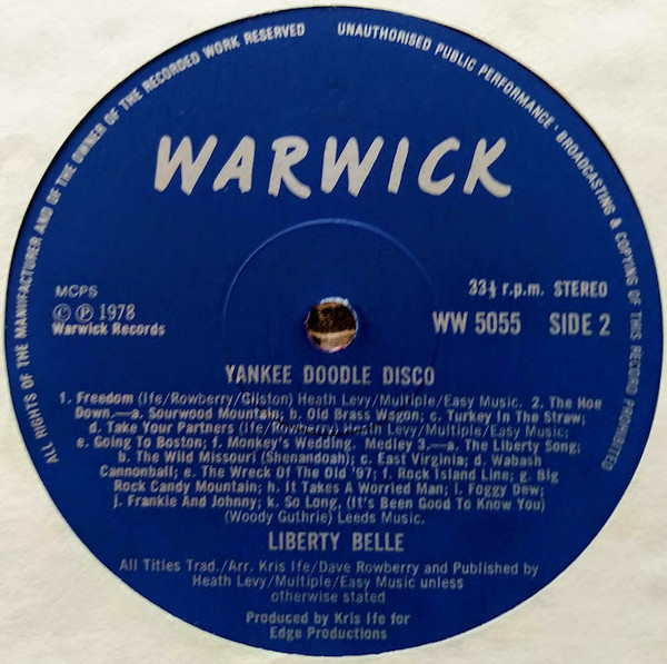 Liberty Belle - 40 Golden Evergreens | Warwick Records (WW 5055) - 4