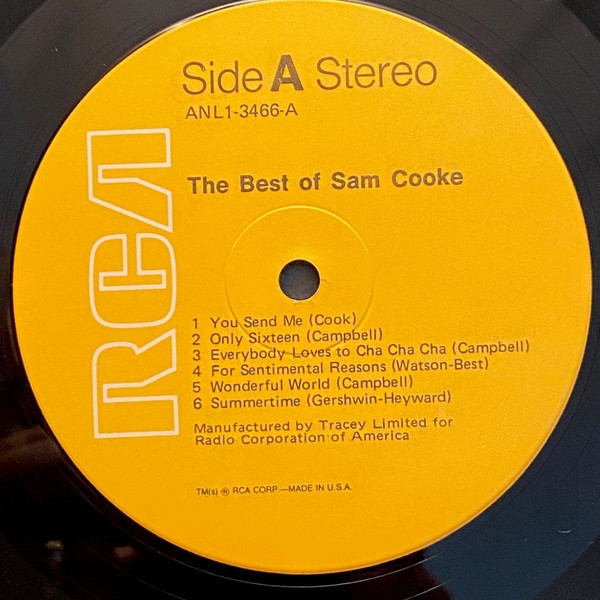 Sam Cooke - The Best Of Sam Cooke | RCA Victor (ANL1-3466) - 3 Sam Cooke - The Best Of Sam Cooke | RCA Victor (ANL1-3466) - 3