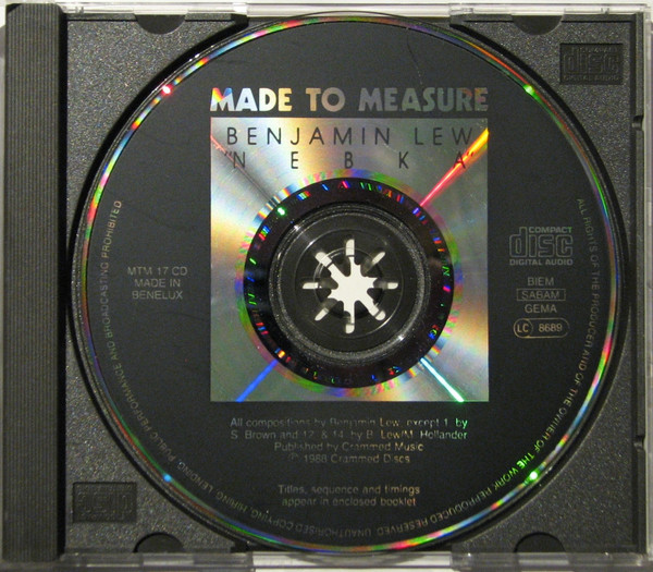 Benjamin Lew - Nebka | Made To Measure (MTM 17 CD) - 3 Benjamin Lew - Nebka | Made To Measure (MTM 17 CD) - 3