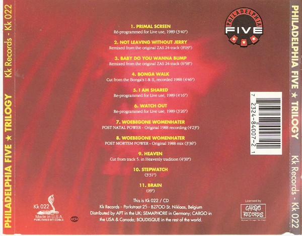 Philadelphia Five - Trilogy | KK Records (Kk 022 / CD) - 2 Philadelphia Five - Trilogy | KK Records (Kk 022 / CD) - 2