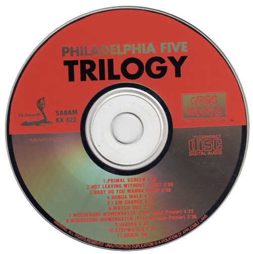 Philadelphia Five - Trilogy | KK Records (Kk 022 / CD) - 3 Philadelphia Five - Trilogy | KK Records (Kk 022 / CD) - 3